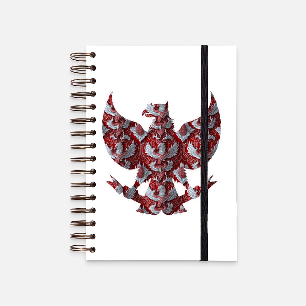 

Hard Cover Notebook Batik digital garuda