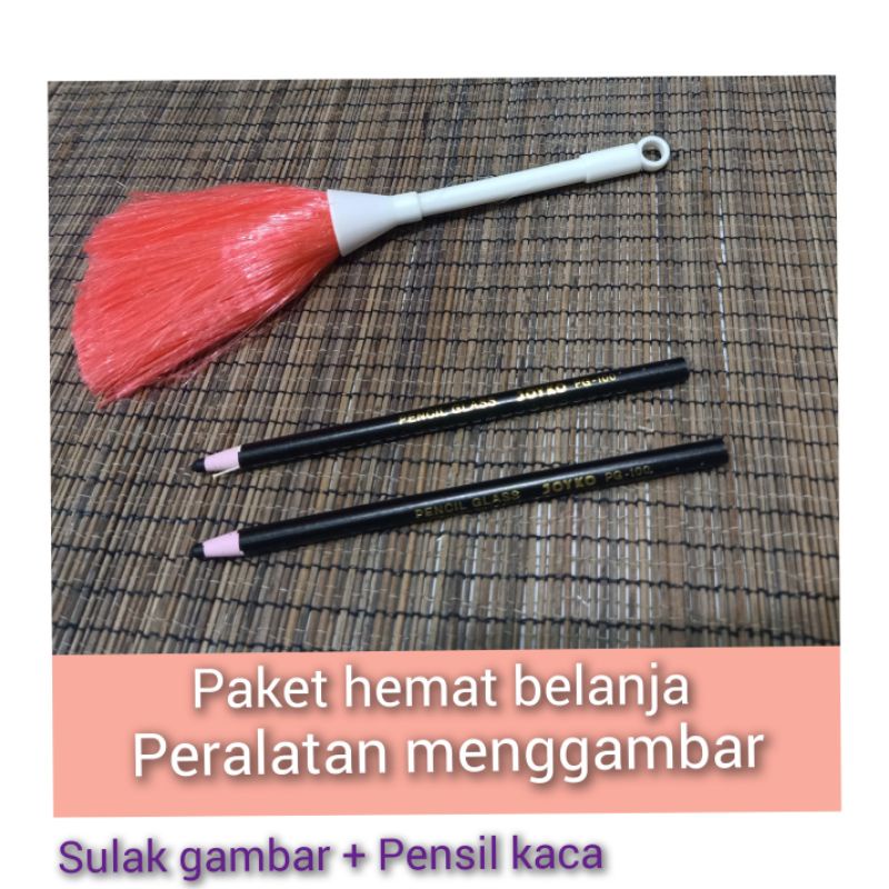 

Sulak Gambar Pembersih Remah Krayon Kuas Krayon Pensil Kaca Joyko Warna Hitam Peralatan Menggambar Handini Art