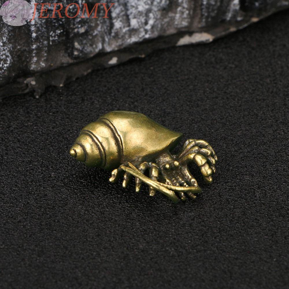 JEROMY Patung Roe Kepiting Kecil Vintage Teh Pet Dekorasi Rumah Untuk Ruang Tamu Barang Antik Aneka Ornamen Desktop