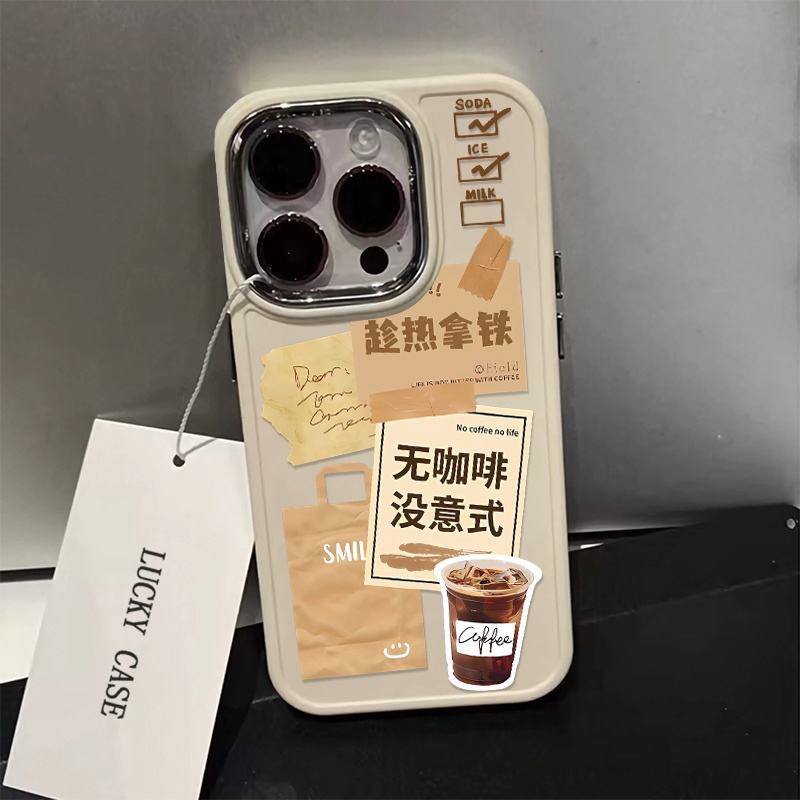 IPHONE Tombol Logam Casing Ponsel Silikon Kompatibel Untuk Iphone14 13 12 Pro Max Soft Casing Shockproof Cover Cell Precticer