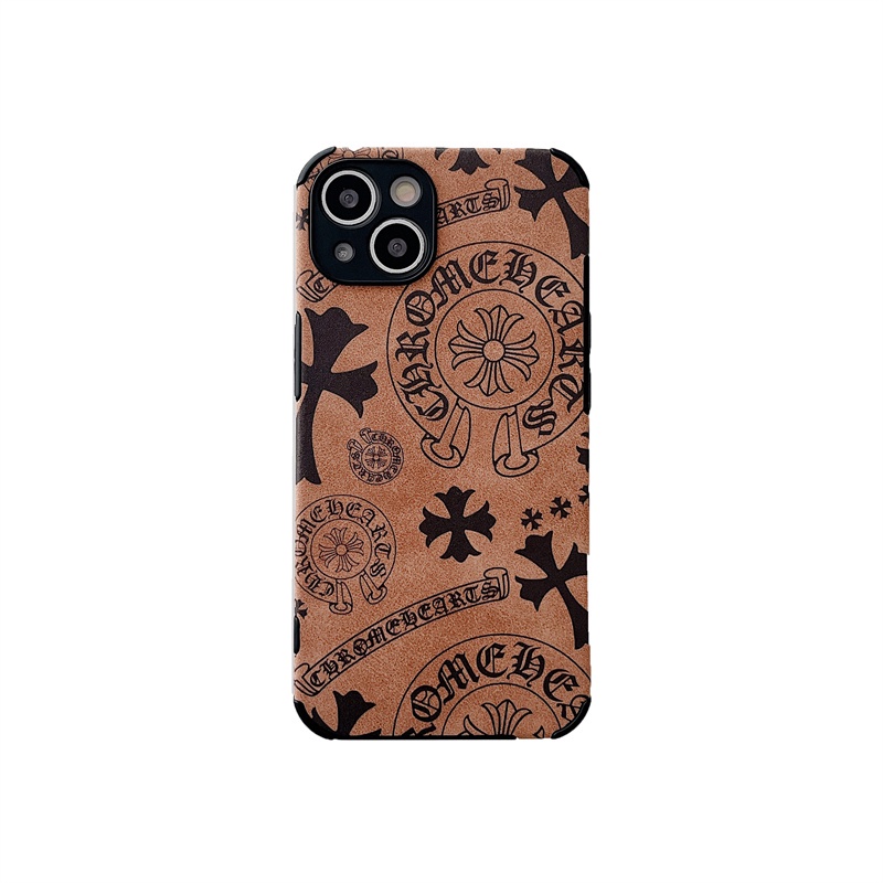 IPHONE Croxin Cross Lambskin Leather Case Kompatibel Untuk Iphone11 12 13 14 Pro Max XR X XS 7 8 Plus Suede Lembut Shockproof Phone Case Cover