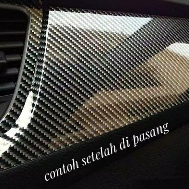 Sticker skotlet motor mobil carbon kevlar 5D kualitas terbaik skotlet carbon 5D ukuran 45 x 50 cm SK