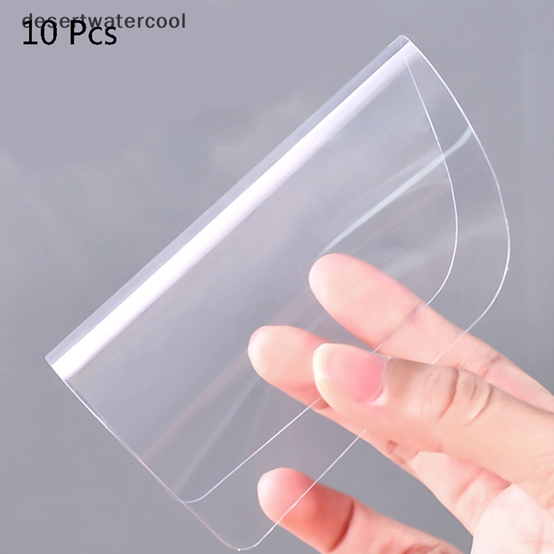 Deid 10pcs Scraper Krim Tembus Transparan Pemotong Adonan Kue Fondant Scraper Martijn