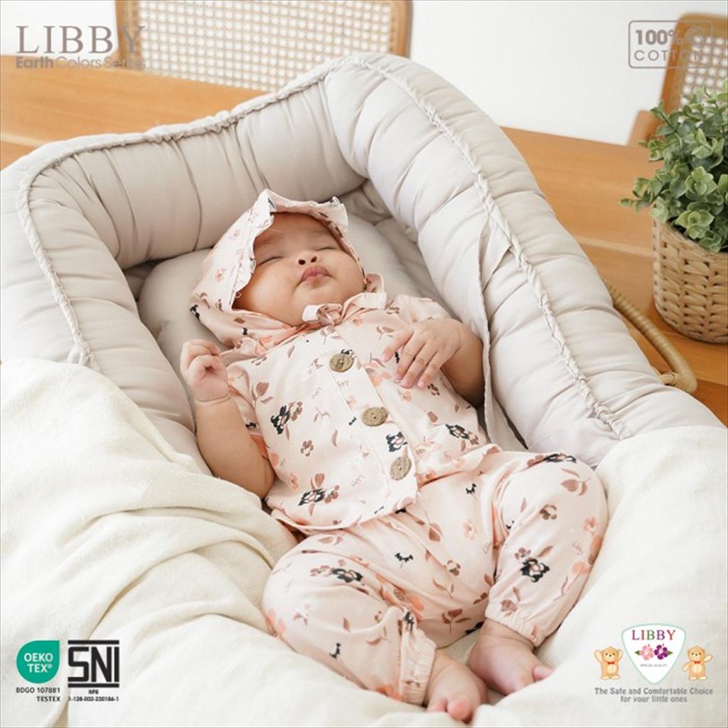 [TOMS] LIBBY (1stel) Earth Stelan Rocco Set Pendek - Celana Panjang Motif Girl Boy