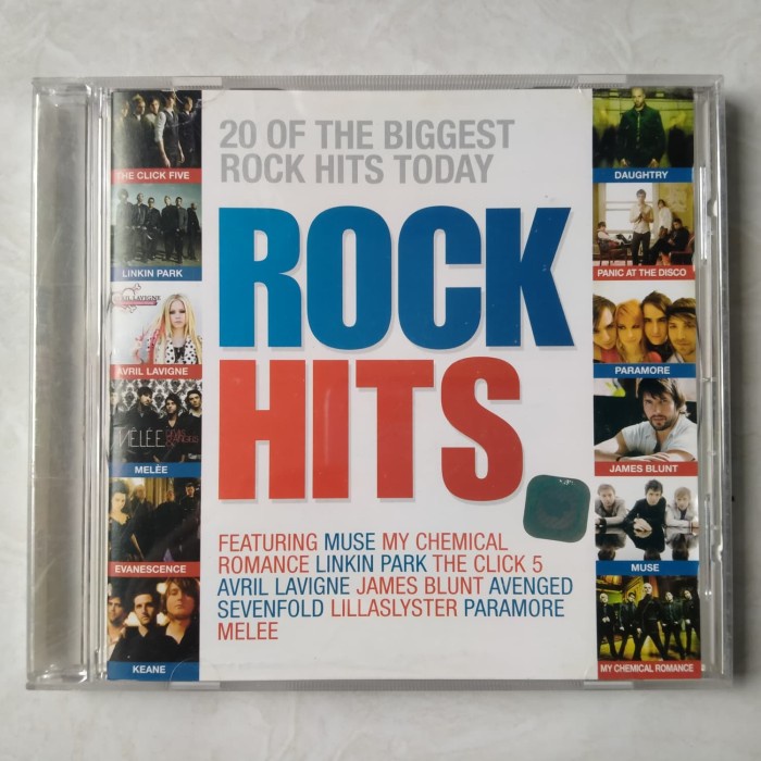 cd original 20 biggest rock hits paramore muse mcr avenged 7vold