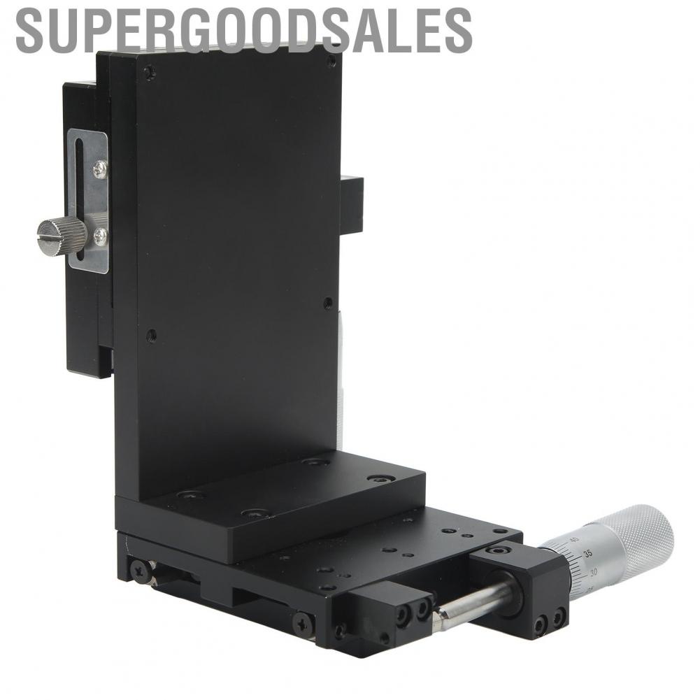 Supergoodsales Slide Table  Anodized Exterior Reliable Manual Linear Stage Aluminum Alloy for Optical Fiber Coupling Mechanical Equipment Positioning