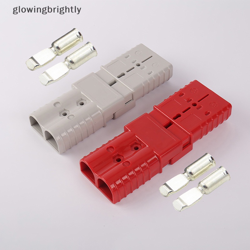 [glowingbrightly] 1pc 600V 50 /120A Anderson Plug Sets Power Quick Connector Dengan Terminal Penutup Topi Anti Debu Untuk Sambungan Trailer Boat Caravan TFX