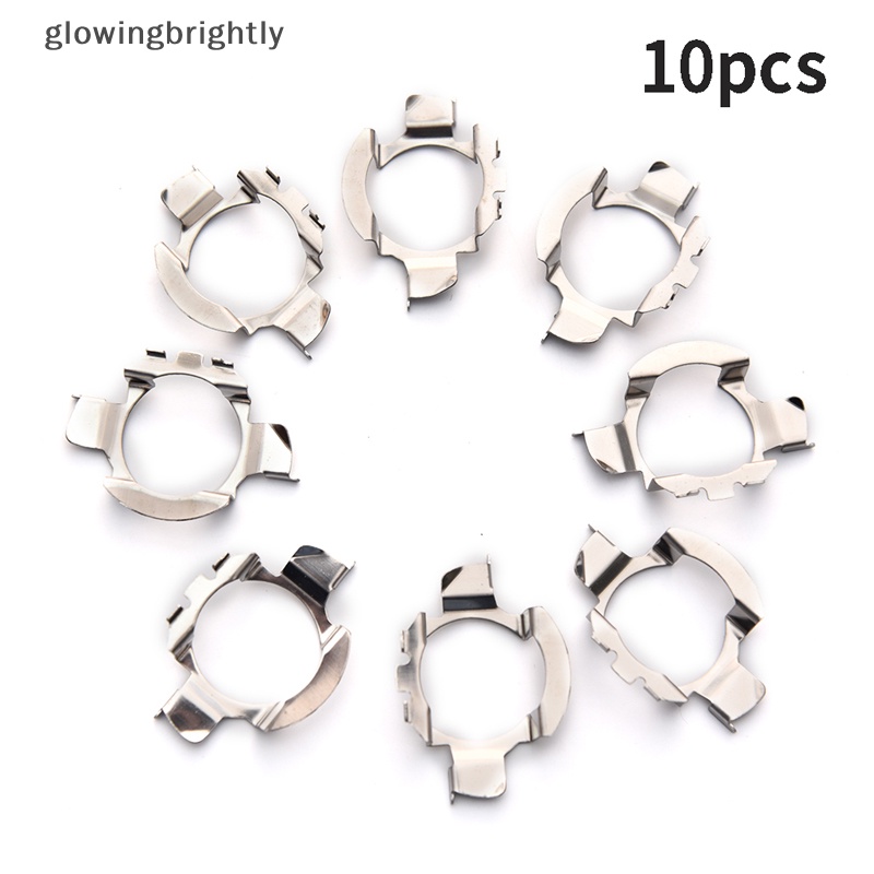 [glowingbrightly] 10pcs H7 Adaptor Headlamp Socket Mobil Led Bulb Holder Alas Lampu Untuk D101 TFX