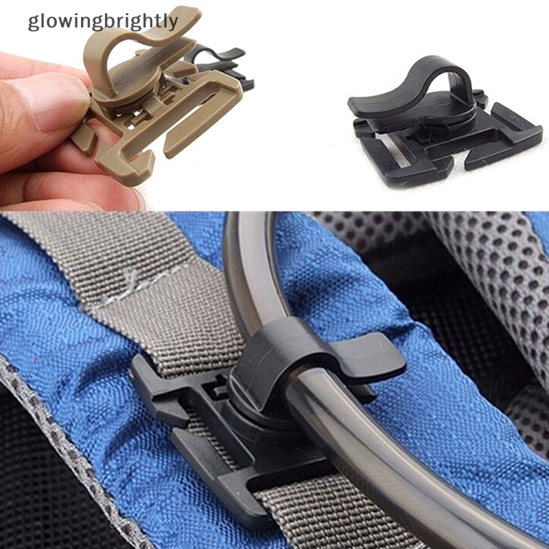 [glowingbrightly] 1pak Perlengkapan Penjepit Selang Minuman Hose Clip Backpack Tactical Buckle TFX