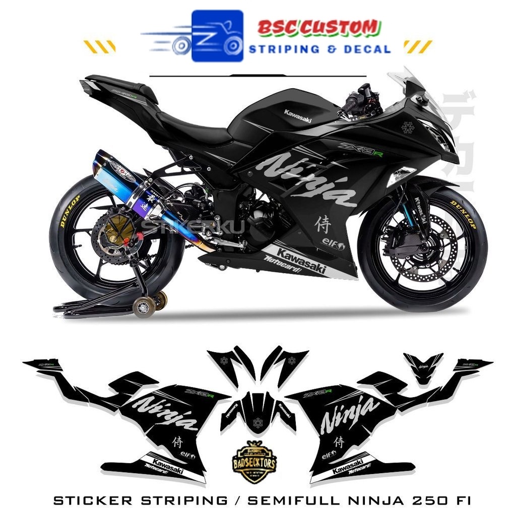 STRIPING NINJA250 FI SEMIFULL / NINJA 250 FI MOTIF 3 SIMPLE / SEMI FULL NINJA FI / NINJA 250 FI / ST