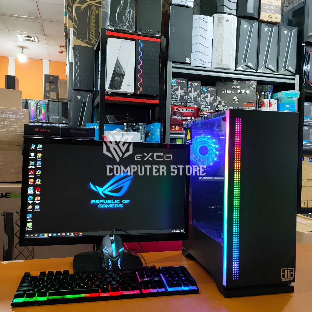 PC Gaming Editing Core i5 Vga 4GB DDR5 RAM 16GB Full Set Siap Pakai New Garansi Resmi-PC Rakitan ECS