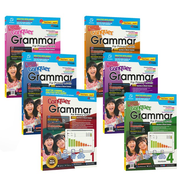

SAP Conquer Grammar For Primary Levels Workbook 1 - 6 - P6