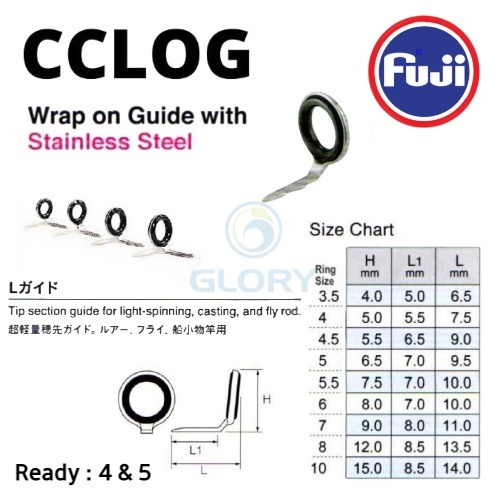 Ring Guide Kolong / Oseg Fuji Cclog 4 Dan 5 Japan Atau Cincin Eter-Eter Kolongan Fujii Buat Joran Pa