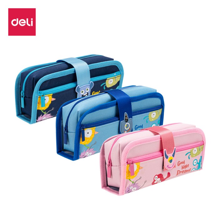 

Deli Pencil Pouch Tempat Pensil Lucu Penyimpanan Besar Simple 670XX - Transparant
