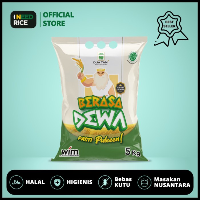 

Beras Dua Tani Berasadewa Kualitas Premium 5kg