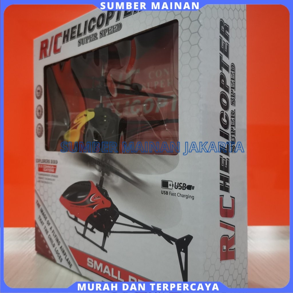 Mainan Helikopter Terbang Remote Control 2CH Tahan Banting