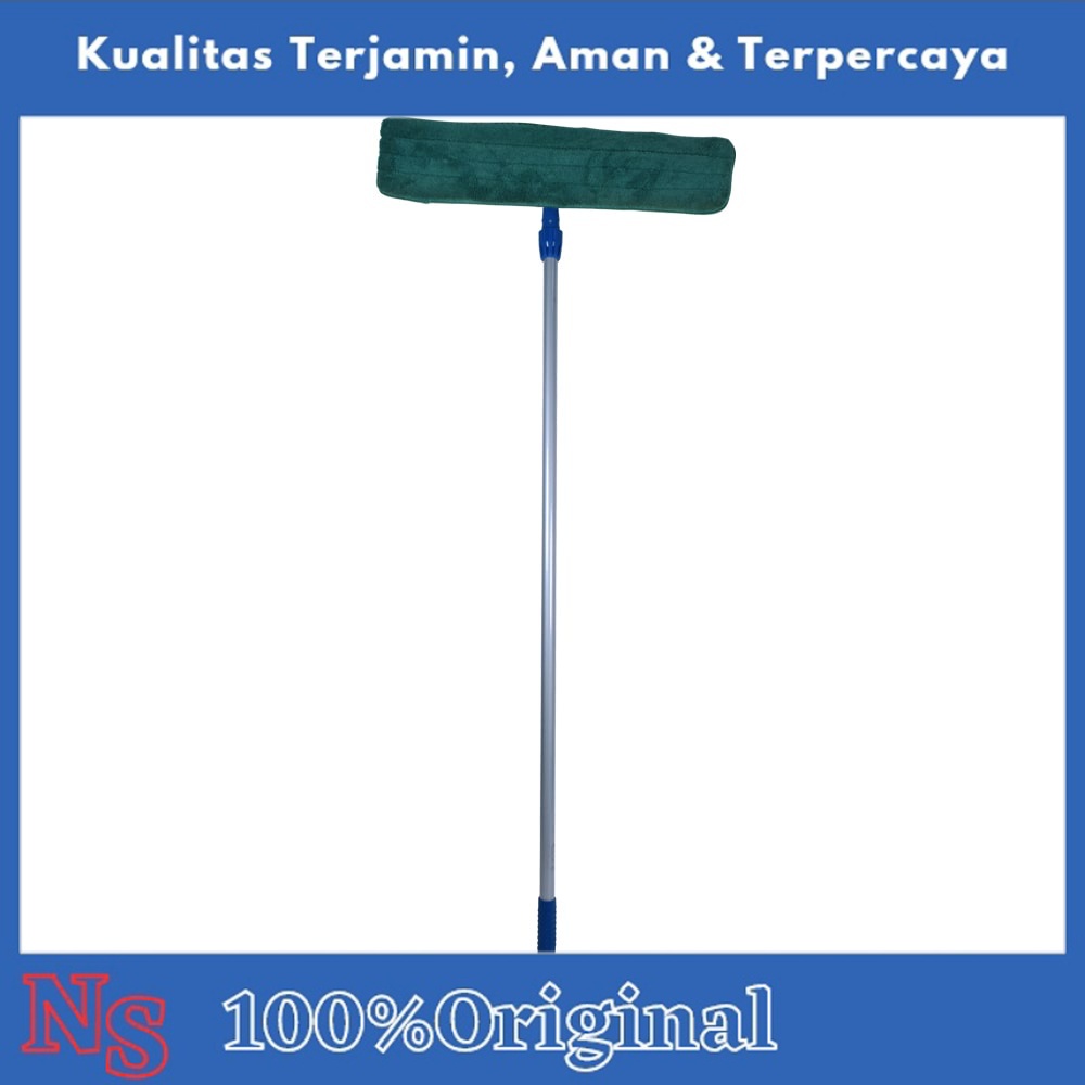 Krisbow Mop Alat Pel Flat Microfiber Dengan Tangkai 60 Cm