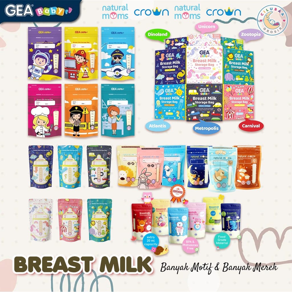 GEA Kantong ASI Untuk Menyimpan ASIP asi Perah 120ml