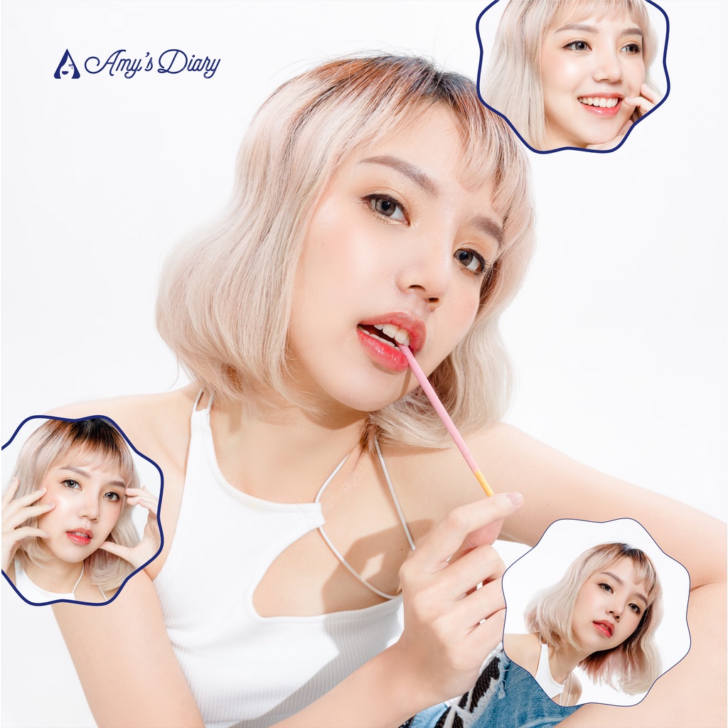 NUZ [BPOM] AMY'S DIARY Lipcream Lip Glaze Velvet Smooth Matte Waterproof 5 Warna-5