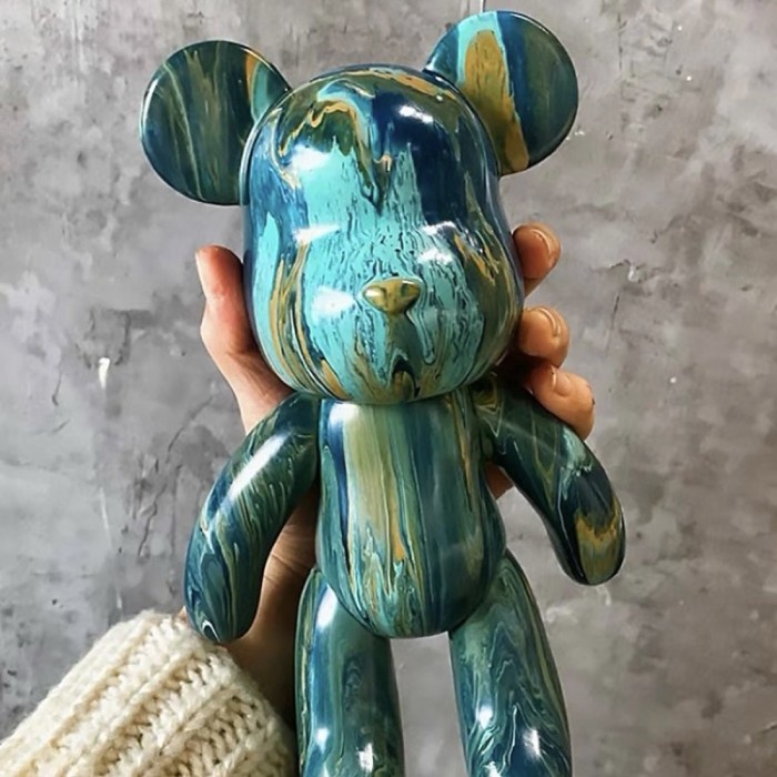 

Mainan Permainan Toys Kado Ulang Tahun Anak Laki Perempuan fluid paint Diy set cat cair prakarya made your own bear Import Murah