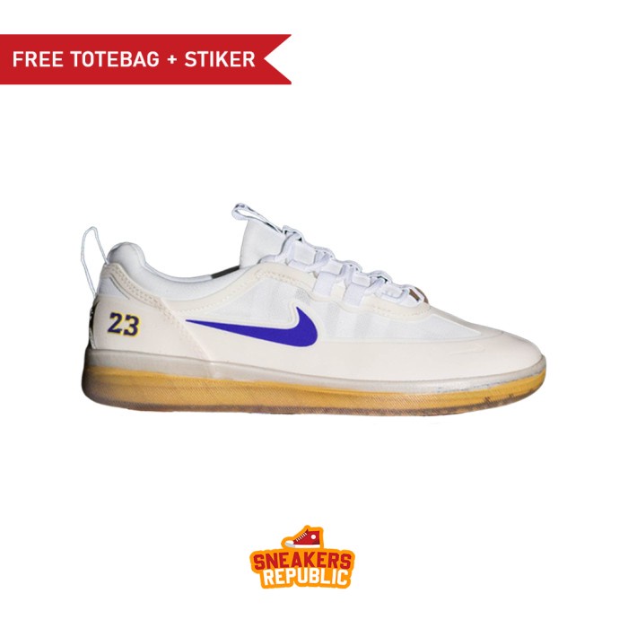 SEPATU NIKE SB NYJAH FREE 2 LAKERS LEBRON JAMES ORIGINAL SNEAKER PRIA - 40