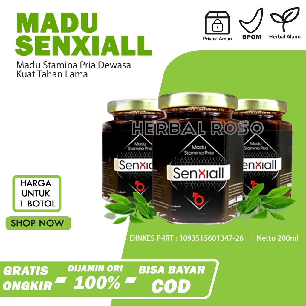 

Madu Senxiall Kuwat Tahan Lama Isi 200ml - Madu Stamina Pria Dewasa Meningkatkan Gairah Sen Sual