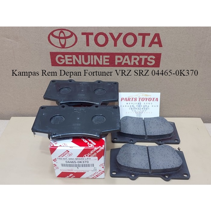 Kampas Rem Depan Fortuner VRZ SRZ 04465-0K370 Original