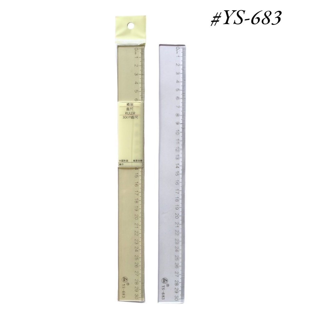 

Penggaris Import Transparant 30 cm YS – 683 Bahan Tebal Plain / Penggaris Bening 30 cm Bahan Tebal Polos – Satuan SHABQ