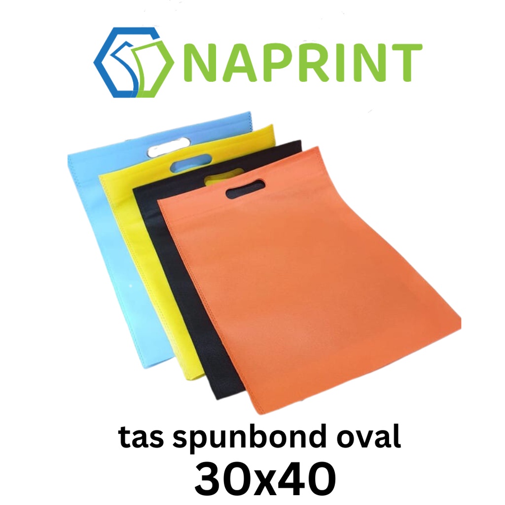 

1 Kodi isi 20 Tas Kain Spunbond OVAL 30 x 40 cm Untuk Kantong Belanja Lipat Serbaguna, Goody bag Bingkisan Souvenir hampers Sembako, Idangan besek / berkat hajatan / Tasyakuran / Tahlil / kue, lusinan murah besar 30X40 go green