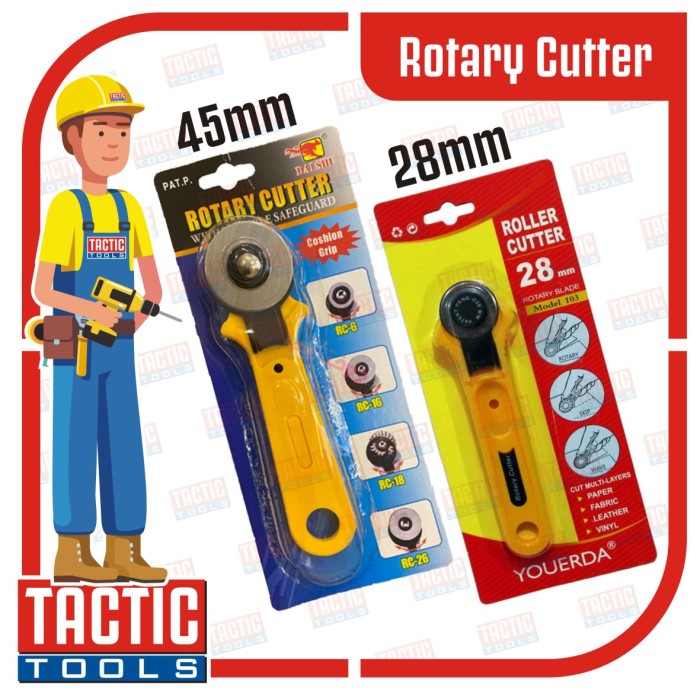 

Cutter Rotary Roller Blade 45mm / Pisau Cutter Bulat