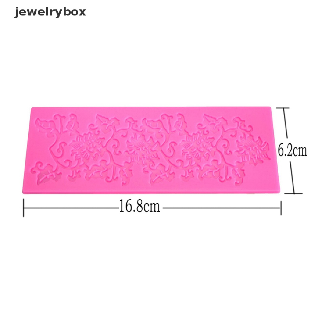 [jewelrybox] Bunga Daun Silikon Renda Cetakan Kue Fondant Decorag Baking Embosser Mold DIY Butik