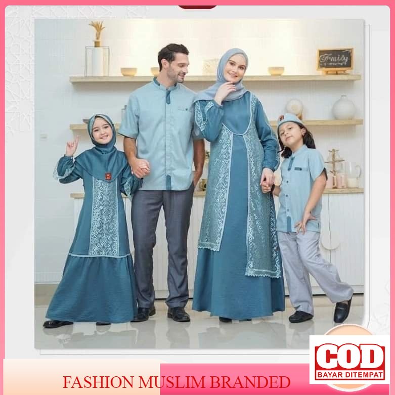 Keke Sarimbit Keluarga   Terbaru 2023 Sumba Tile Series Peacock Family Set Lebaran Famset Baju Busan