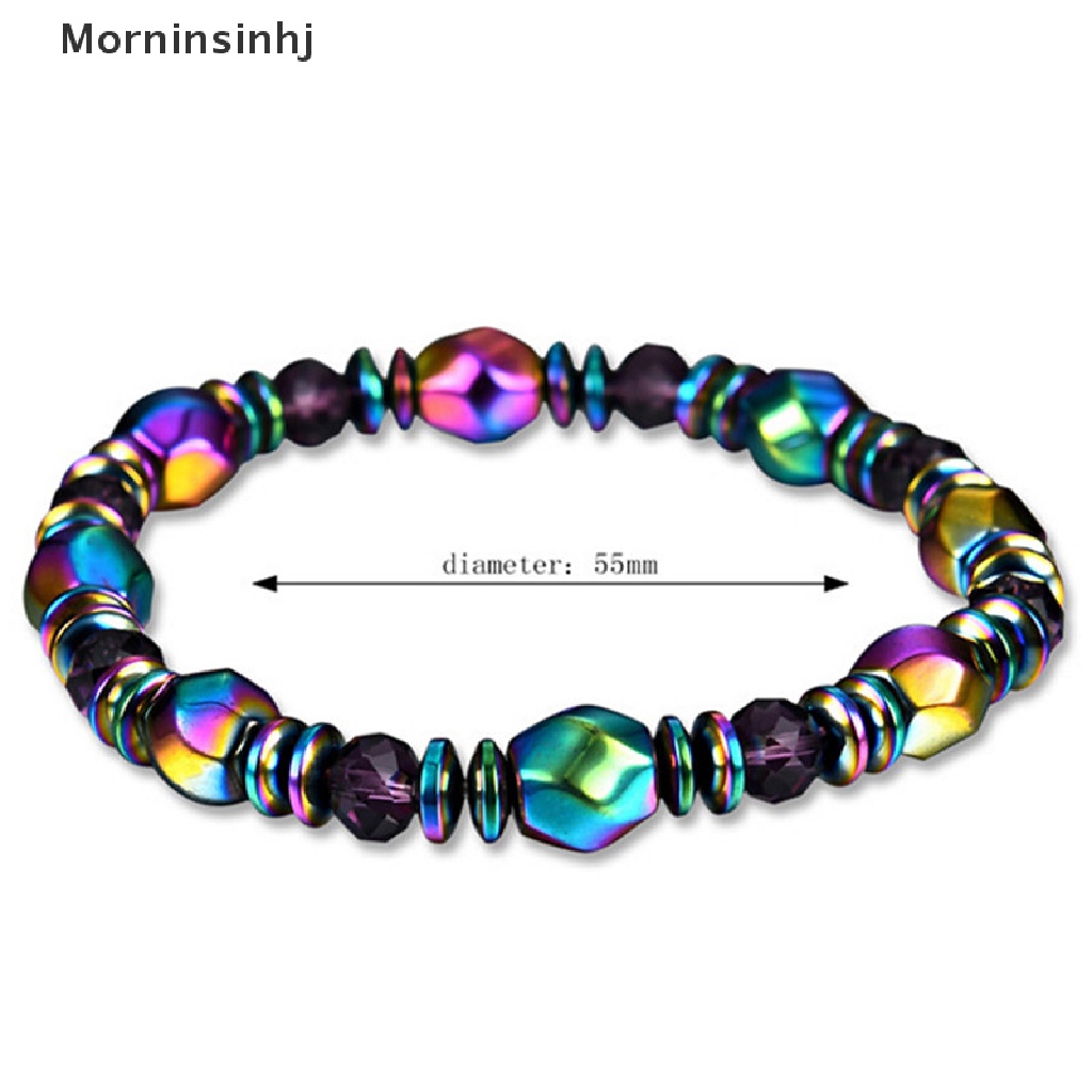 Mornin Penurunan Berat Badan Multicolor Gelang Magnet Beads Batu Hematite Untuk Terapi Kesehatan id