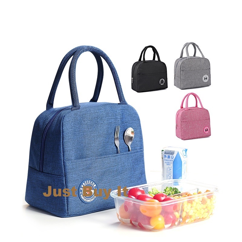 JBI-0209-Tas Bekal lunch Bag Premium Serba Guna- Cooler Bag Tempat Makanan  Bahan 2 Lapis-Tas Travel Tempat Bekal Lunch