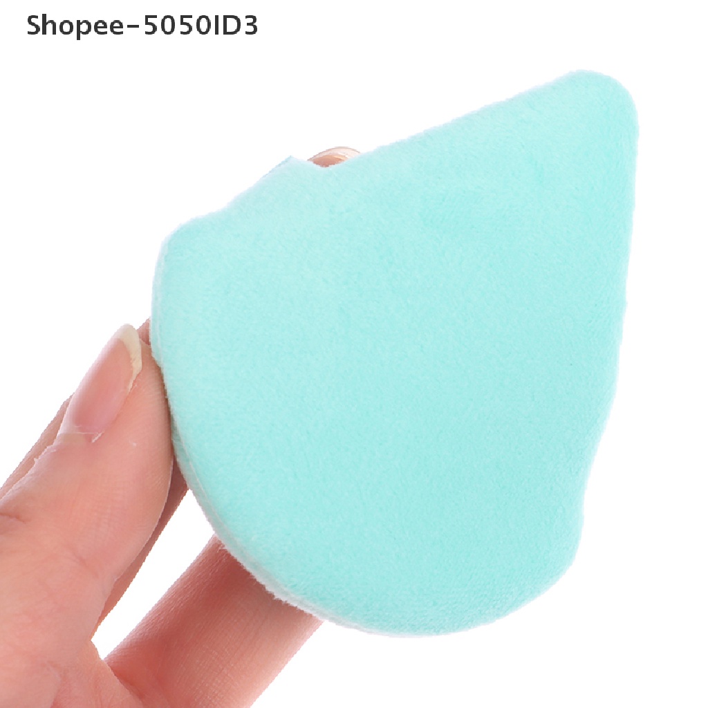[HOT] 12pcs Segitiga Velvet Powder Puffs Washable Mini Finger Puffs Blend Alat Makeup [ID]