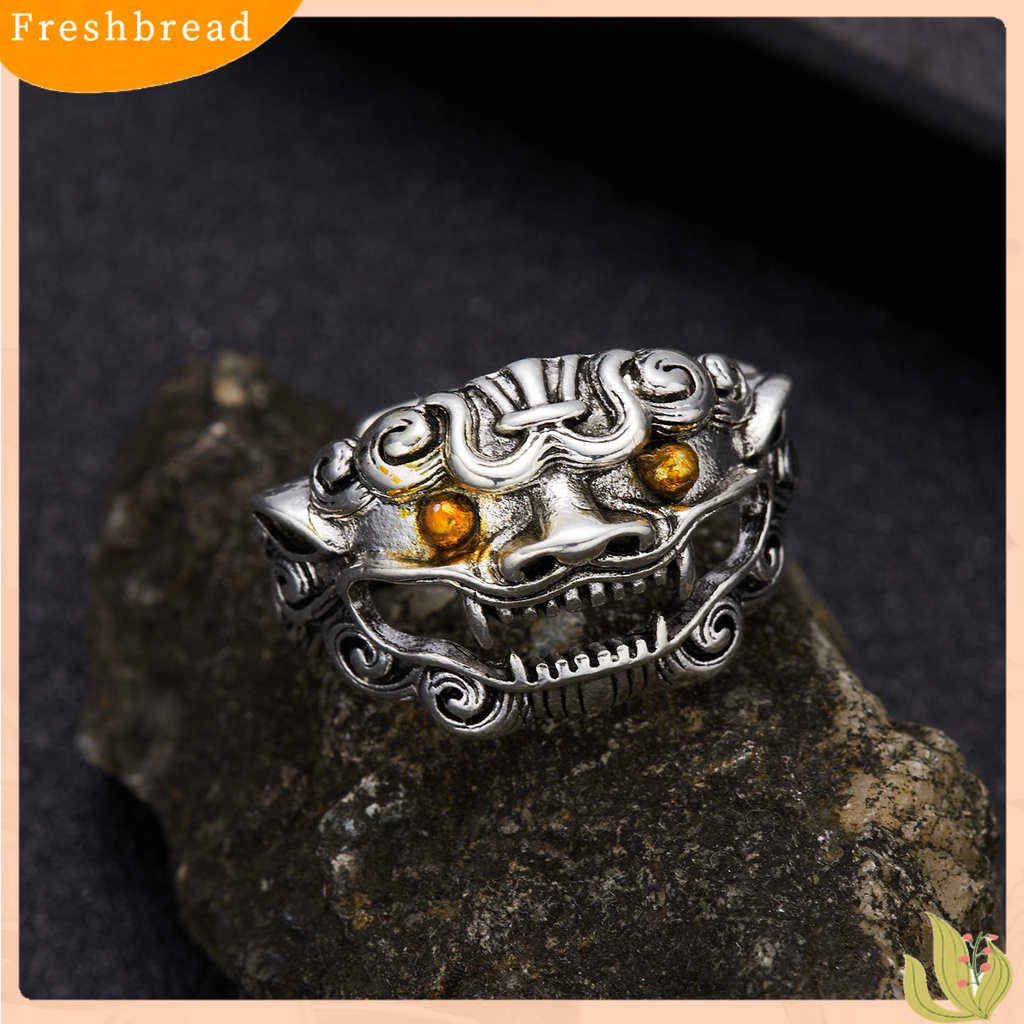 &lt; Freshbread &gt; Wanita Cincin Vintage 3D Kartun Desain Pembukaan Yang Dapat Disesuaikan Geometris Hias Hadiah Lady Kitten Brave Troops Sun Finger Ring Jewelry Untuk Kehidupan Sehari-Hari