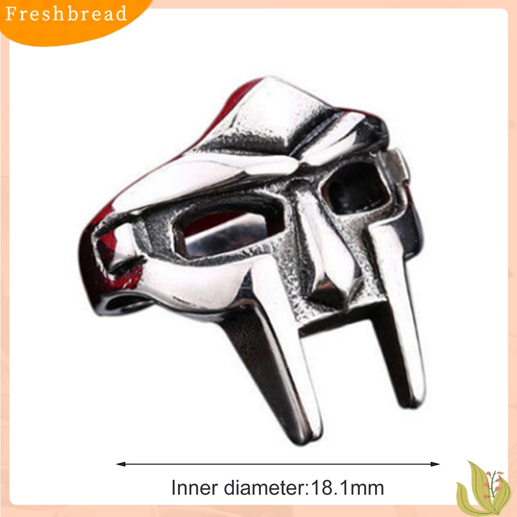 &lt; Freshbread &gt; Pria Cincin Retro Gaya Punk Hip Hop Berlebihan Open Ended Mesir Pharaoh Penutup Wajah Laki-Laki Cincin Perhiasan Aksesoris Hadiah Untuk Pakaian Sehari-Hari
