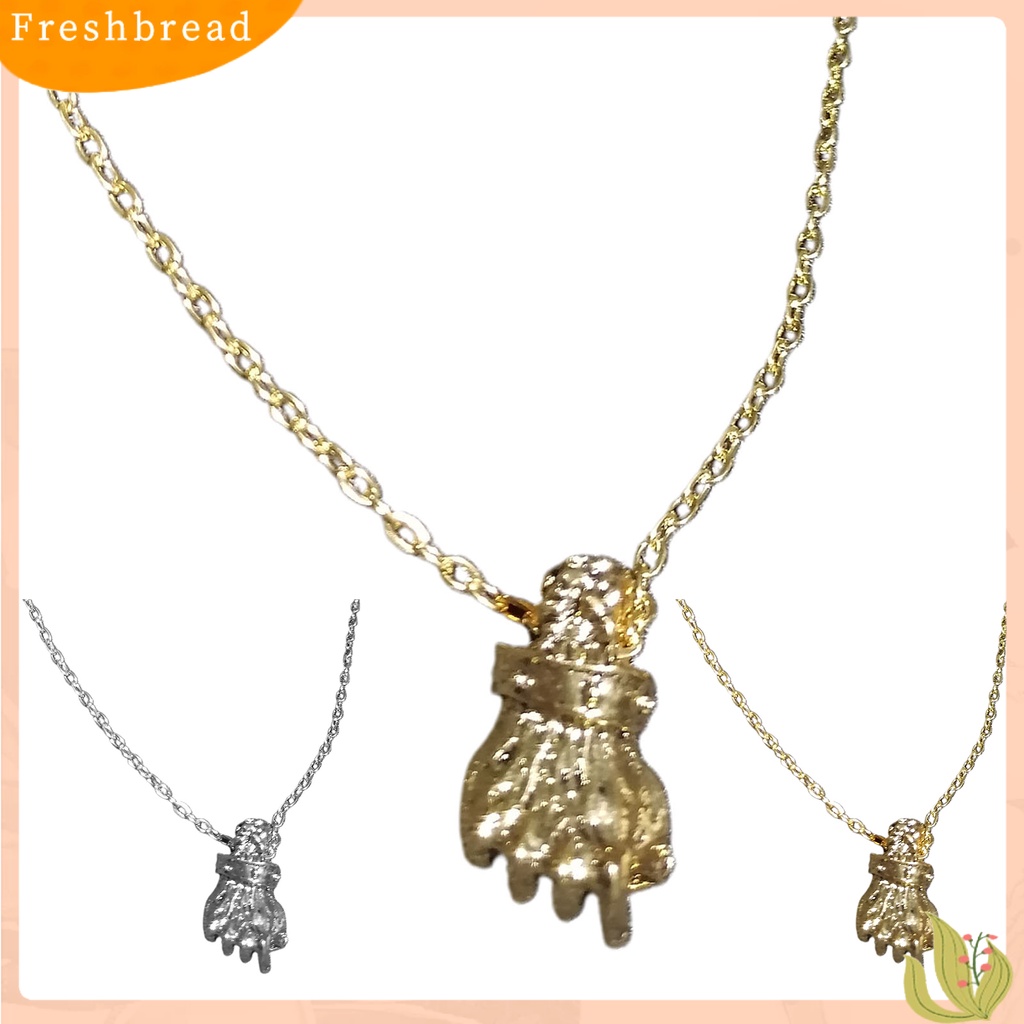 &lt; Freshbread &gt; Pendant Necklace Fist Vintage Alloy Gothic Kalung Liontin Tinju Ampuh Untuk Unisex