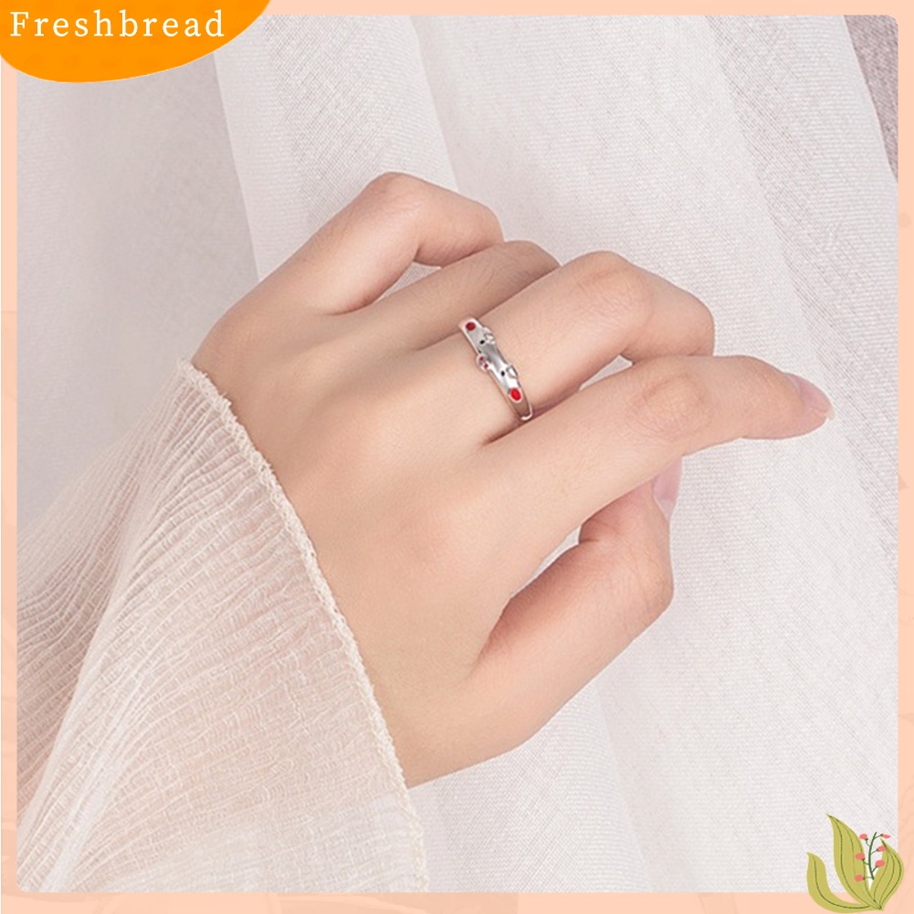 &lt; Freshbread &gt; Lucu Wanita Kartun Babi Celengan Pembukaan Ujung Cincin Jari Perhiasan Hadiah Ulang Tahun