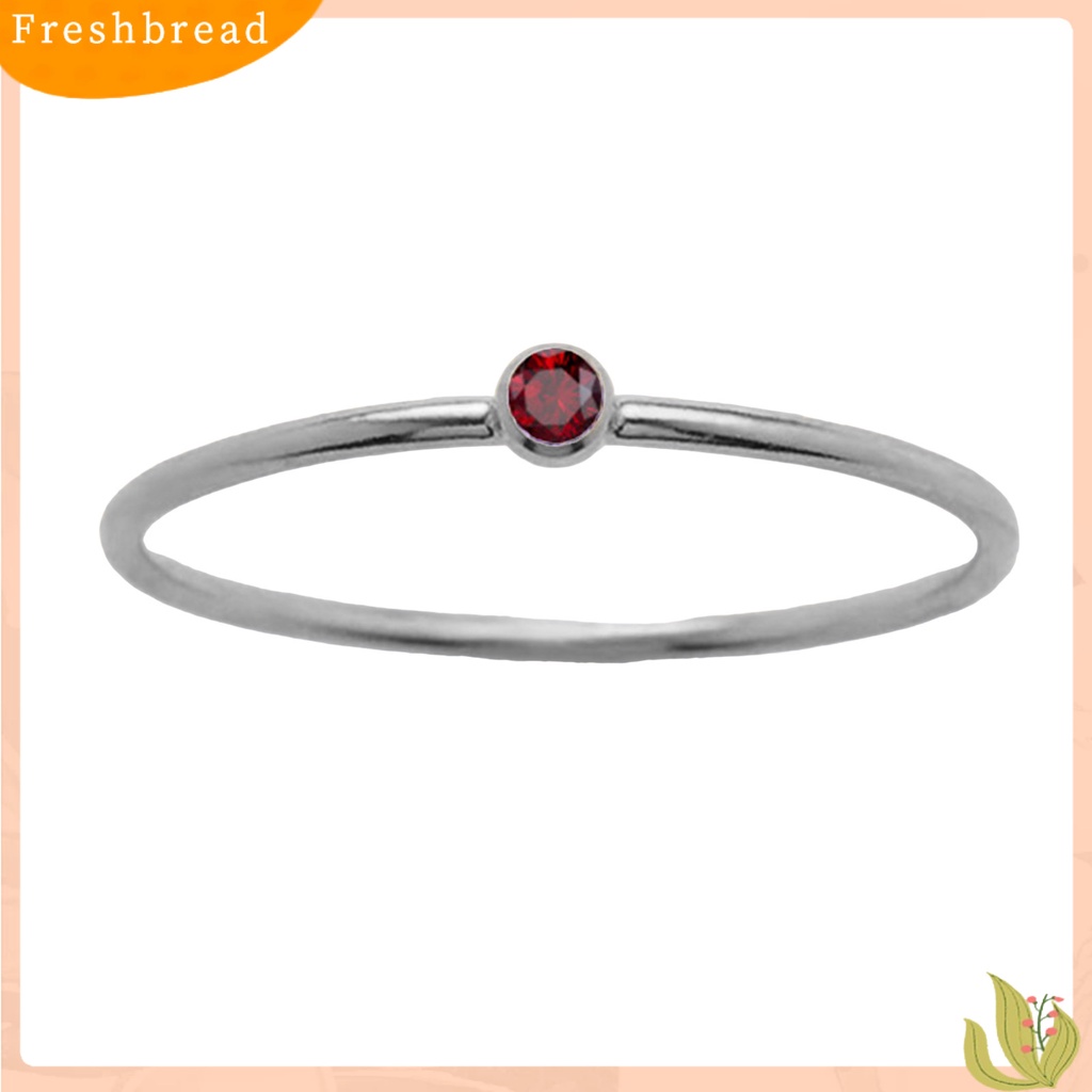 &lt; Freshbread &gt; Wanita Cincin Shiny Ultra-Ringan Tidak Iritasi Anti-Oksidasi Mempesona Efek Visual Dekoratif Stainless Steel Wanita Berlian Imitasi Pernikahan Ring Finger Band Untuk Perempuan