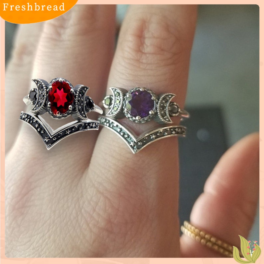 &lt; Freshbread &gt; Lady Finger Ring Hecate Style Indah 2warna Berlian Imitasi Female Ring Untuk Pernikahan