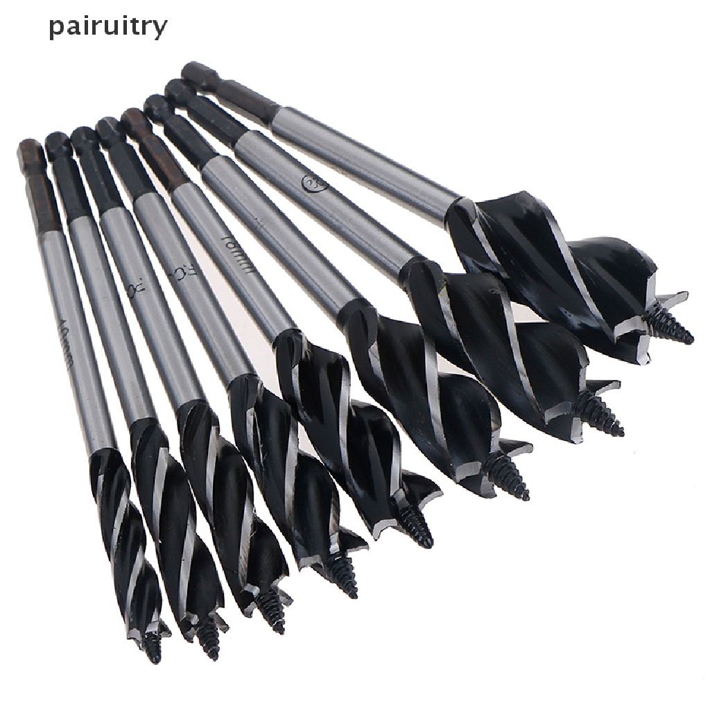 Prt 10-25mm Twist Drill Bit Set Kayu Fast Cut Auger Carpenter Joiner Tool PRT