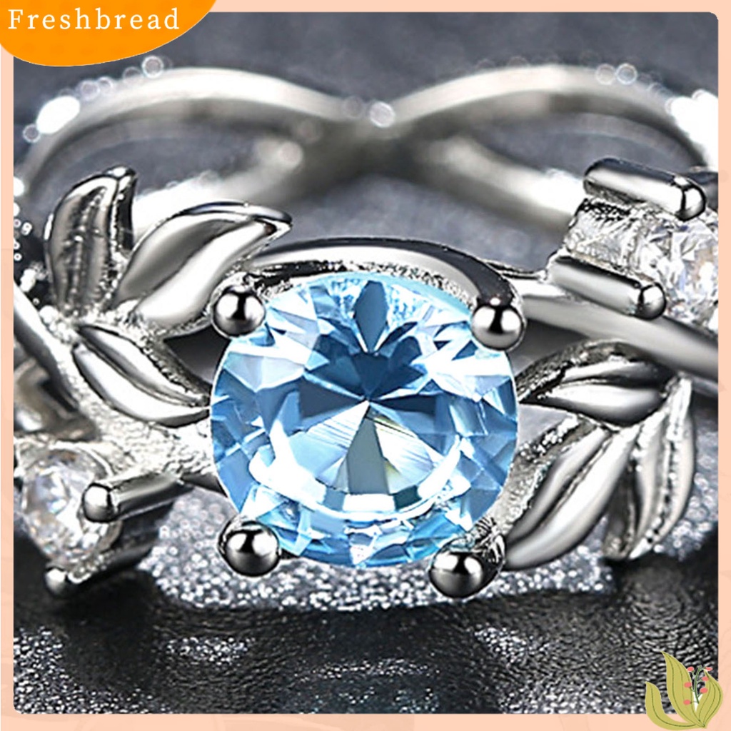 &lt; Freshbread &gt; Cincin Wanita Desain Bunga Semua Pertandingan Aksesoris Fashion Cincin Kawin Berlian Imitasi Manis Untuk Pesta