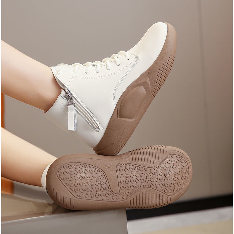 LM-0285 FREE BOX Sepatu Boots Premium Wanita Korea Casual Shoes Terbaru