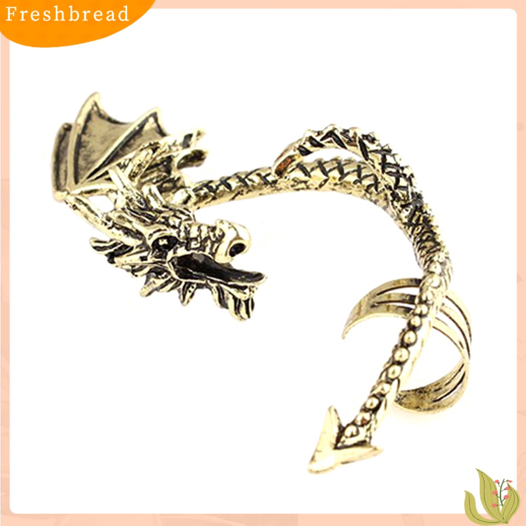 &lt; Freshbread &gt; 1Pc Cincin Telinga Tahan Lama Hadiah Yang Sempurna Nyaman Diukir Anting Cuff Klip Untuk Wanita