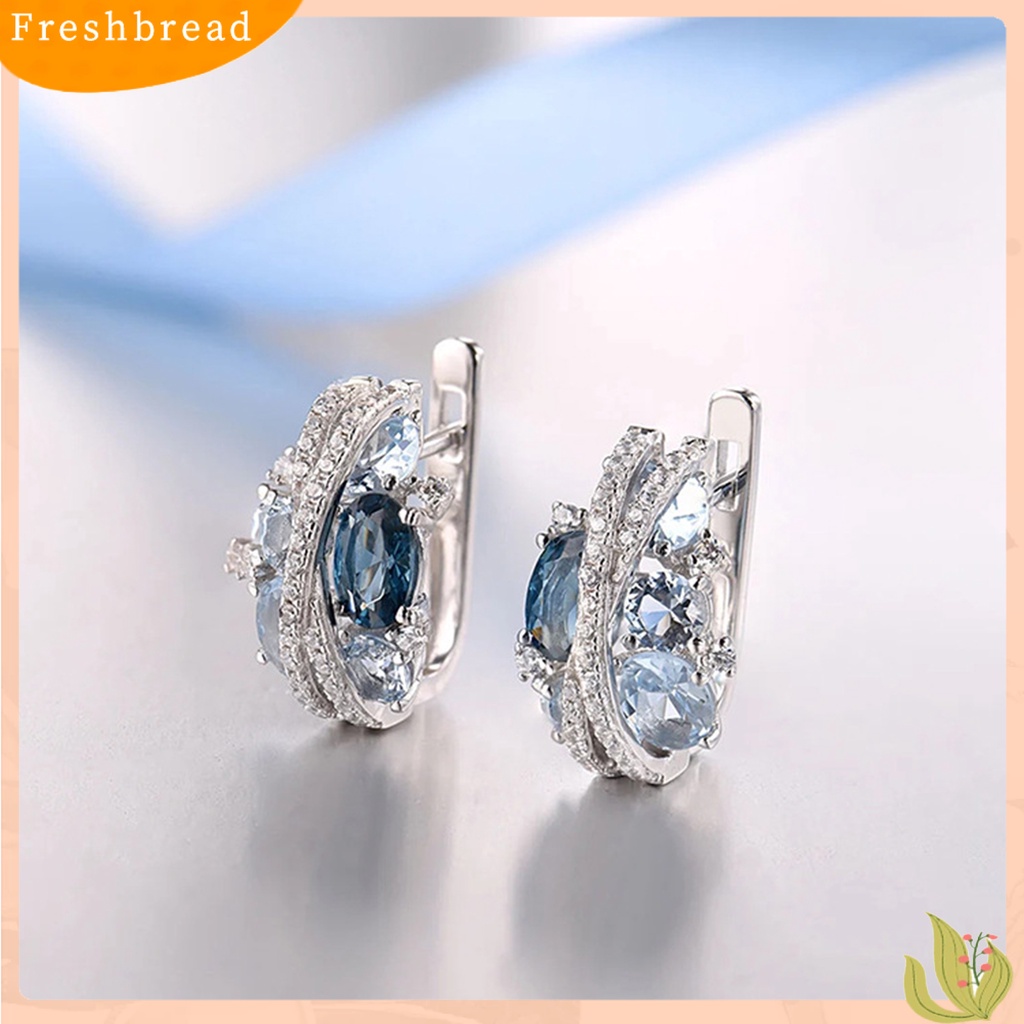 < Freshbread > 1pasang Anting Pejantan Double-Layer Berbentuk X Berongga Berkilau Temperamen Berlian Imitasi Dekorasi Tahan Luntur Retro Kreatif Cubic Zirconia Earrings Perhiasan Aksesori