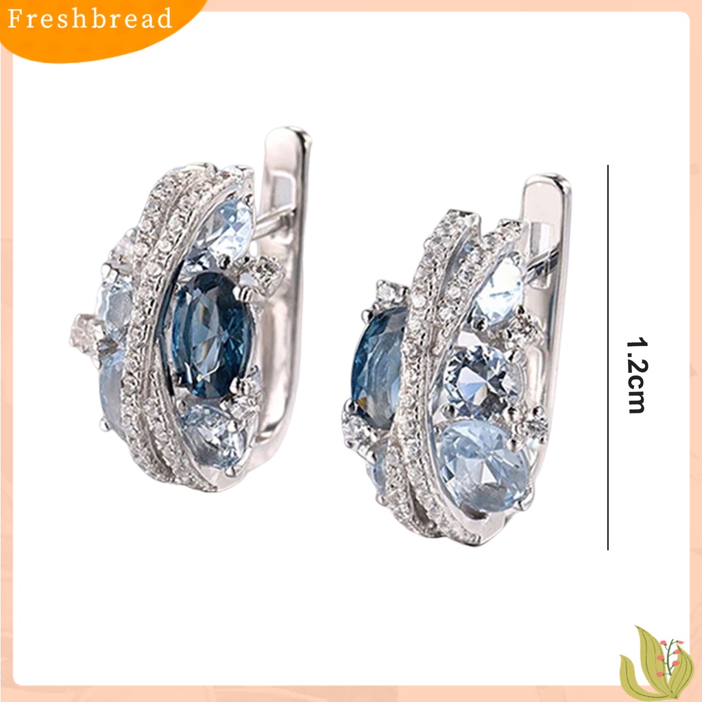 < Freshbread > 1pasang Anting Pejantan Double-Layer Berbentuk X Berongga Berkilau Temperamen Berlian Imitasi Dekorasi Tahan Luntur Retro Kreatif Cubic Zirconia Earrings Perhiasan Aksesori