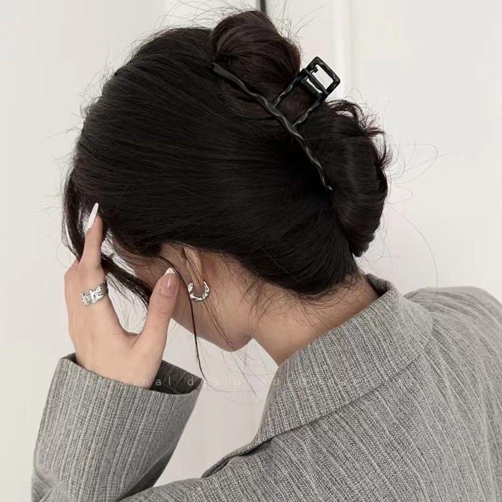 Needway Logam Rambut Cakar Manis Ins Baru Heardress Ponytail Holder Geometris Fashion Hiasan Kepala Korea Hiu Klip