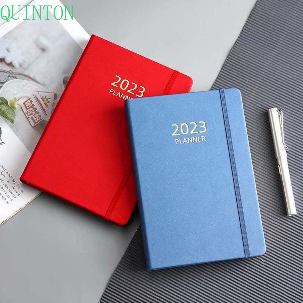 Quinton 2023 Notebook Harian 365hari Weekly Planner Jurnal Kalender Jadwal Organizer Perlengkapan Alat Tulis Agenda Planner