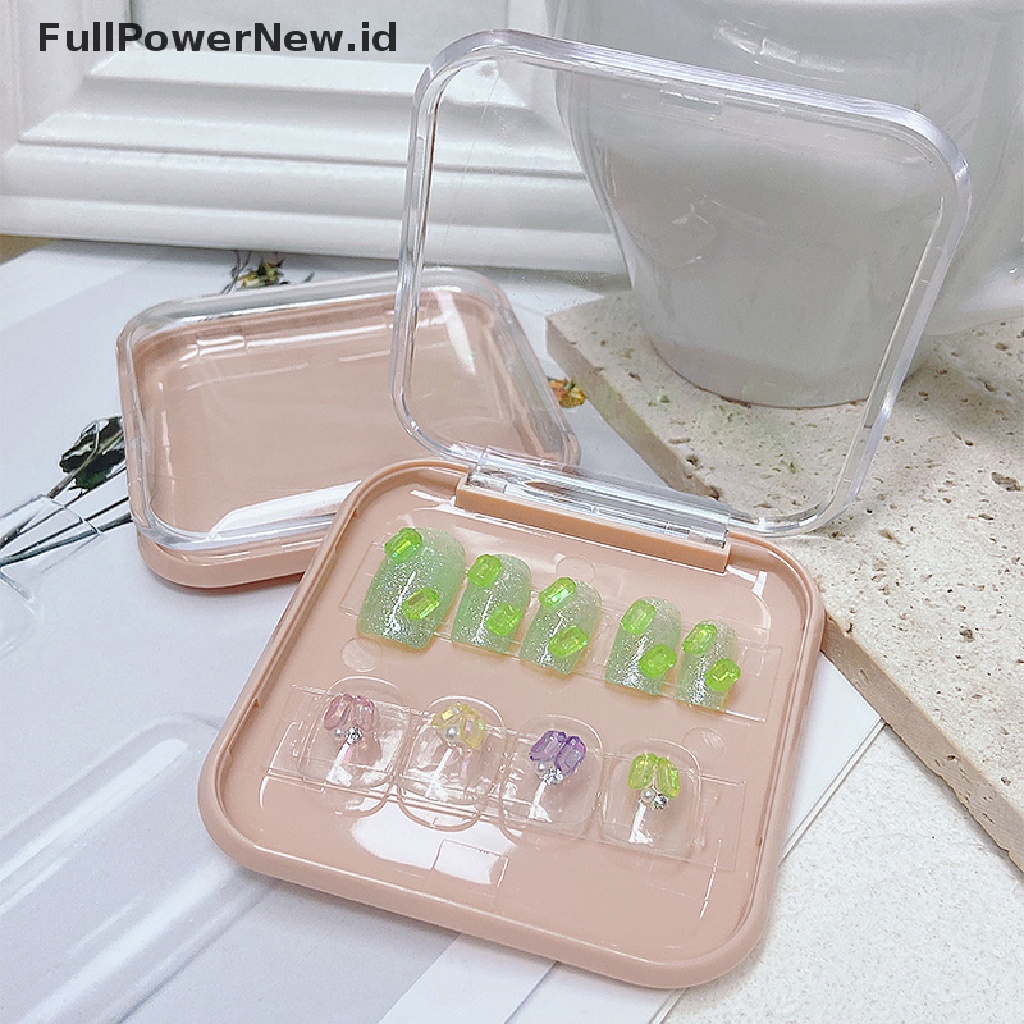 Power Nail Art Display Box Kotak Organizer Buffer Gerinda Files Alat Kuku Plastik ID
